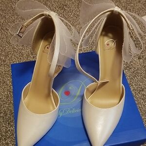 Elegant White Women's Heels